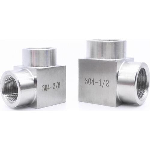 1/8" 1/4" 3/8" 1/2" 3/4" 1" BSPP Female Elbow Angle 90 Deg Coupler 304 Stainless Pipe Fitting Water Gas Propane