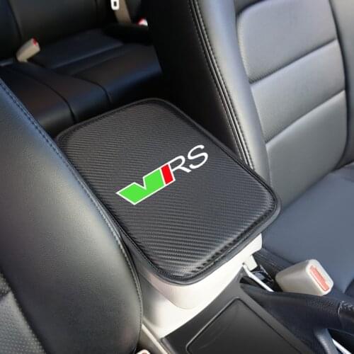 Car Armrest Pad Memory Foam Universal Auto Armrests Covers with Phone Pocket for skoda octavia fabia rapid yeti superb