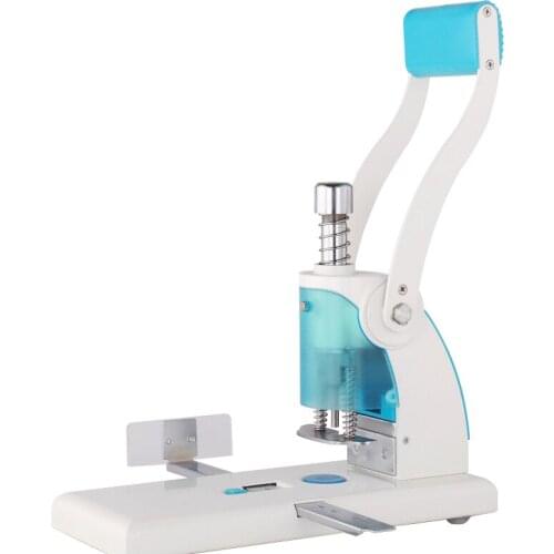 Single-Hole Heavy-Duty Manual Punching Machine 300 Pages Job Book Punching Round Hole Tag Voucher Paper Punching Machine