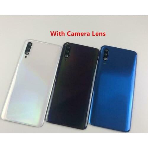 Battery Back Cover For Samsung Galaxy A30 A50 Battery Door Back Cover With Sticker Glue+Camera Lens Cover