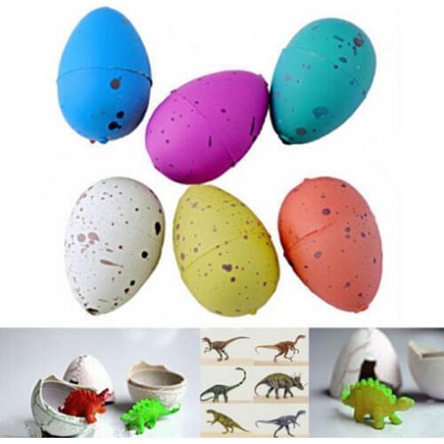 12pcs Magic Water Growing Dino Egg Hatching Colorful Dinosaur Add Cracks Grow Eggs Cute Children Kids Toy For Boys