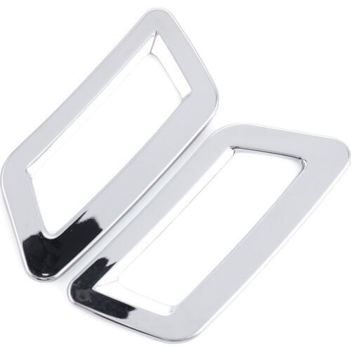 3PCS/Lot ABS Chrome Air conditioning Vent Cover Sticker For Nissan X-TRAIL Xtrail X Trail T32 Rogue 2013-2015 car accessories