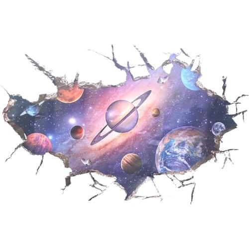 3D Pvc Creative Self Adhesive Wall Sticker Home Decor sticker Removable Decals Kids Bedroom Space Special Design