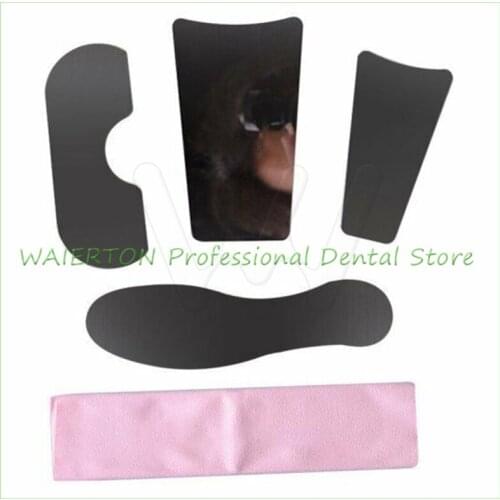 4pcs/1Pack Dental Clinic Stainless Steel Orthodontic Intraoral Photography Mirrors For Dentsit