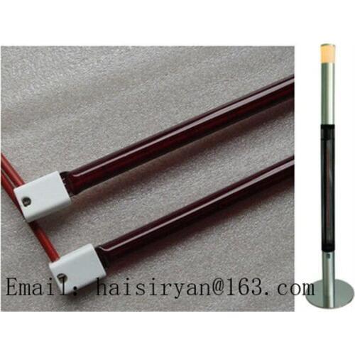 600w Ruby red quartz glass medium wave infrared heating lamps for oven
