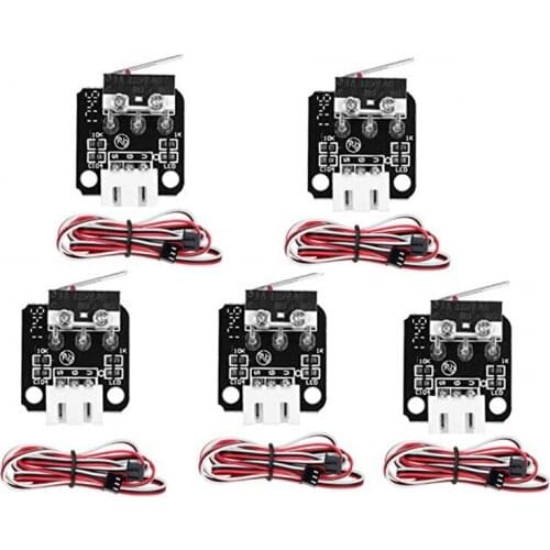 5Pcs 3D Printer Accessories X/Y/Z Axis End Stop Limit Switch 3Pin N/O N/C Easy to Use Mini Switch for CR-10 Ender-3