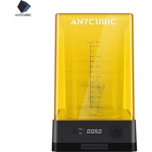 ANYCUBIC Wash & Cure 2.0 For Mars Photon Photons LCD SLA DLP 3D Printer Models UV Rotary Curing Resin Cleaning Machine 2 in 1