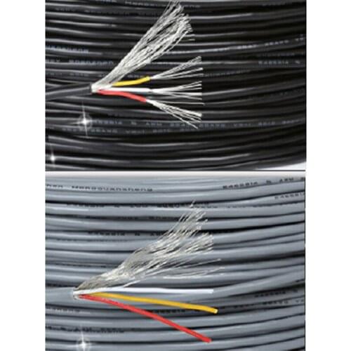Free shipping 10M UL2547 Shielded wire 22/24/26/28AWG 2core / 3core/4core/Signal Audio shielding cable