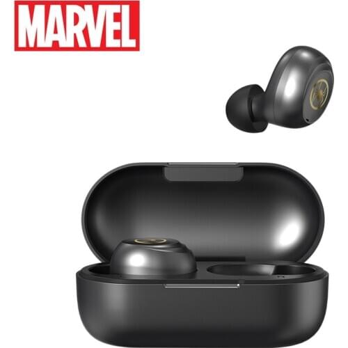 Marvel Certified Mini Bluetooth V5.0 Iron Man TWS Wireless Earphones Stereo Captain America Support Linking Two Smartphone