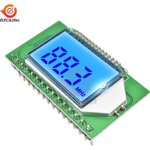 DSP PLL 87-108Mhz LCD Digital FM Radio Wireless Transmitter/Receiver Module Wireless Microphone Stereo Board Noise Reduction