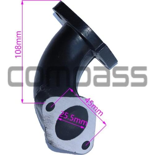 AQ Carburettor for ATV Engine Porous Intake Manifold High Quality Aluminum Intake Manifold Black