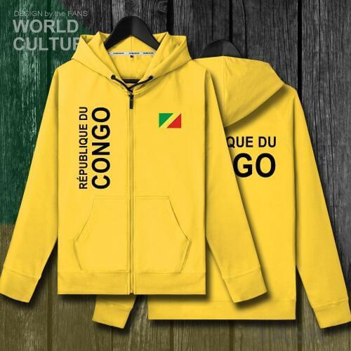 Congo Republic COG Congolese mens fleeces hoodies winter jerseys coats men jackets and casual clothes nation country tracksuit