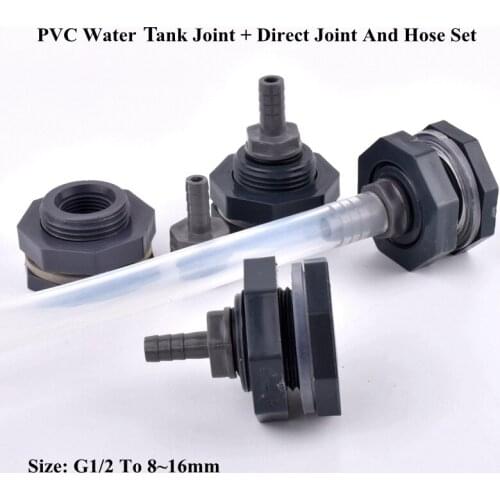1 Set 1/2" To 8~16mm PVC Water Tank Connector Pagoda Direct Watering Irrigation System Silicone Hose Joints Aquarium Tank Joint