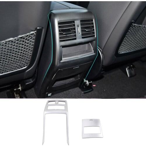 CITALL 2Pcs Rear Air Vent Outlet Cover Trim Frame Fit For Mercedes Benz GL GLE GLS ML Class W166 X166 2013 2014 2015 2016-2019