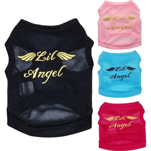 Summer Cute Beautiful Puppy Letter Vest Casual Pet Shirt Cute Dog Clothing Puppy T-shirt Breathable Chihuahua Dog Clothes