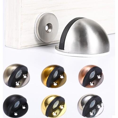 Magnetic Doorstop Hidden Screw Holes Living Room Bedroom Door Holder Stopper Suction Safety Catch Home Accessories No Punching