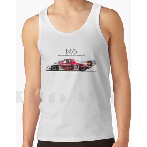 Rondeau M378 Cosworth tank tops vest sleeveless Belga Cosworth Gtp Le Mans Race Racecar Race Car Racing Vintage