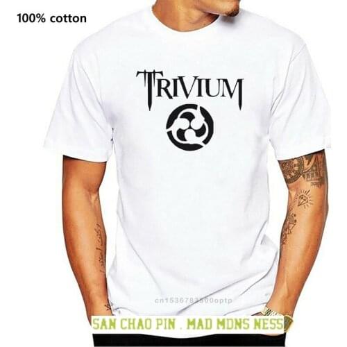 2019 Eur Usa Pop tshirt Trivium Rock Band t shirt Sharingan Men t-shirt casual Male Autumn New Tops Modal homme White O-Neck Tee