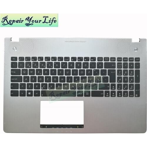 New Portuguese Keyboard for Asus N56 N56JR N56J N56JN PO version black silver Palmrest Top Case 0KNB0-6621PO00 NSK-UPK06