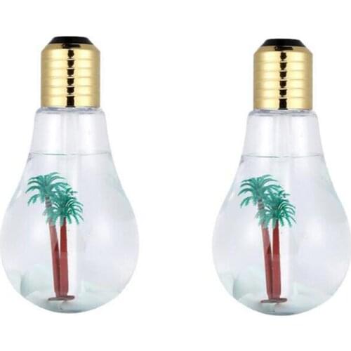 Home Office USB Mini LED Colorful Light Bulb Nano Mist Air Humidifier