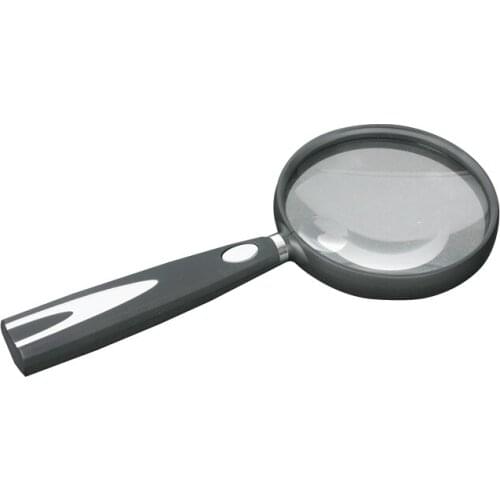 Portable 90MM Handheld Magnifying Glass 5X Reading Plastic Magnifying Glass Straight Handle Magnifying Glass magnifier