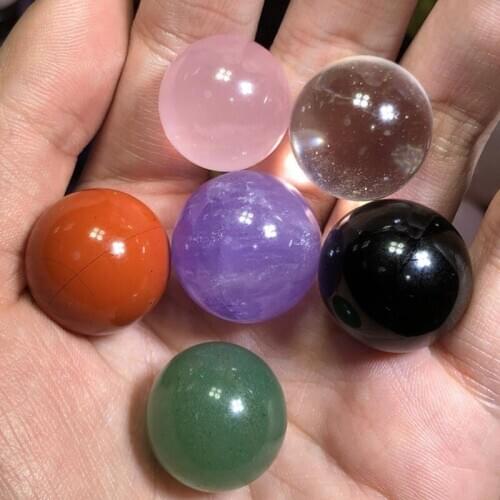 Natural stones and minerals quartz crystal ball minerales healing gemstones reiki feng shui chakra modern home decor