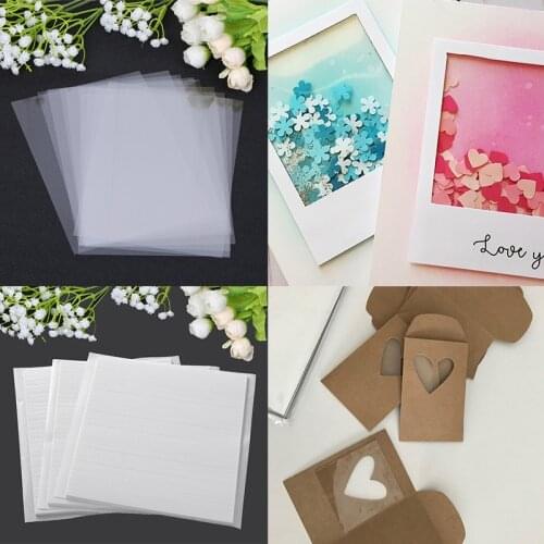 Clear Plastic Window Sheets And Double-sided Adhesive Foam Strips Sets Perfect For Shaker Cards And Embellishments Making 2021