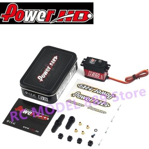POWER HD R25 Alloy Gear Digital Coreless High Voltage Servo with 25kg High Torque for RC Remote Control Car Boat Ship hz