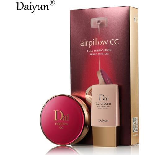 Daiyun Air Cushion CC Cream Concealer Makeup Moisturizing Foundation Makeup Bare Strong Whitening Face Beauty Makeup 48+40ml