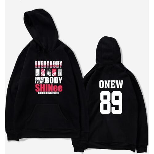 SHINee Kpop Fans Supportive Hoodies Women Men Pullover Fleece Sweatshirt Hoodie Plus Size Harajuku Pink Tracksuit 2019 New