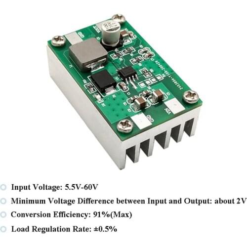 TPS54560 Step-down Switching Power Supply Module DC-DC Buck Converter 5.5V-60V input 5V 9V 12V 15V Output 5A Max