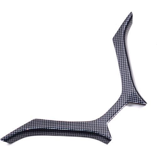 Carbon Fiber ABS Car Steering Wheel Strip Cover Trim Sticker Styling For Honda Civic 2012-2015 Auto Accessories