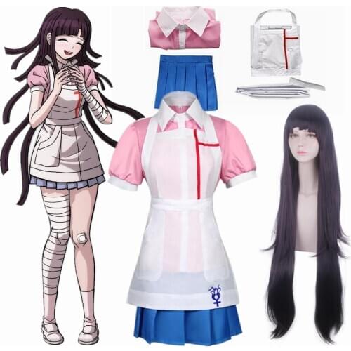 Danganronpa Mikan Tsumiki Anime Uniform Woman Dress Cosplay Costume
