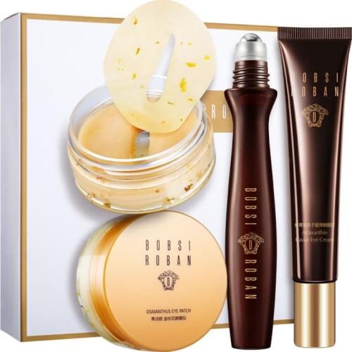 Moisturizing Hydration Elastic Eye Mask Essence Cream 3 Piece Set Of Firming Skin Care Anti Ageing Remove Eyebags Repairing