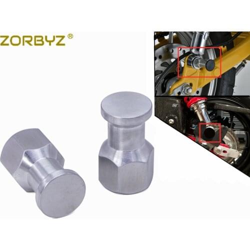 ZORBYZ 1 Pair Motorcycle M10*1.25mm Silver Aluminum Suspension Spool For Honda Z125 Monkey 125