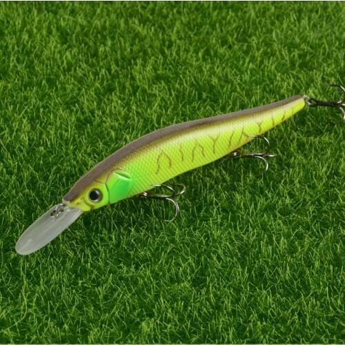 1pcs Quality Minnow Floating Bait 3 Hooks Fishing Lure 110mm 15g Long Shot Artificial Pesca Hard Wobblers Plastic Crankbait