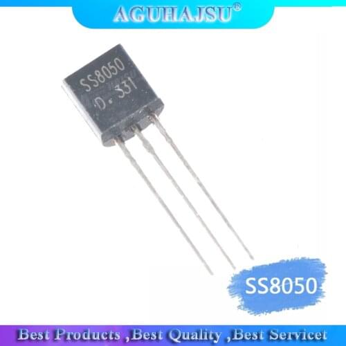 100PCS SS8050 TO-92 8050 TO92 new Double S high current 1.5A NPN