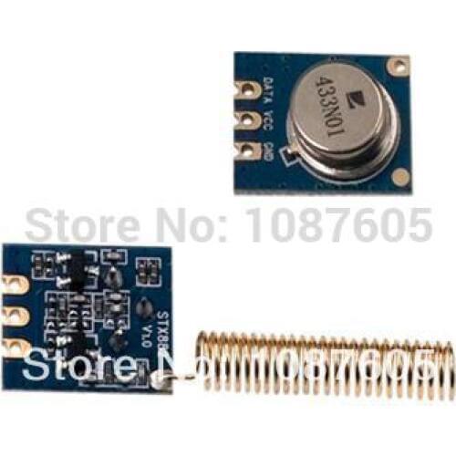 2pcs/lot STX882 - 315MHz 433MHz Small size100m ASK Transmitter Module+nickel plated spring antenna