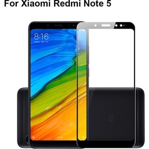 2PCS Screen Protector For Xiaomi Redmi note 5 note5 Tempered Glass Screen Protector Protective Full Cover For hongmi note 5