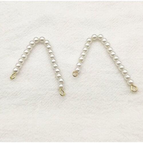 New Arrival!38x34mm 50pcs Imitation pearls Charm/Connectors For Handmade Necklace Accessories Earring Parts DIY Jewelry Findings