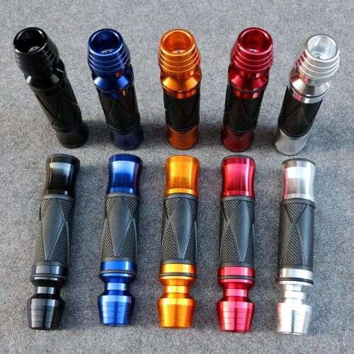 7/8" Motorcycle Bike Handlebar Hand Grip Comfort Rubber Gel CNC Aluminum