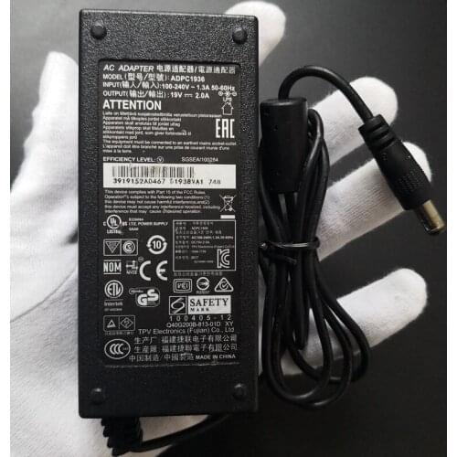 Genuine ADPC1936 19V 2A 37W AC Adapter For PHILIPS 220C4LSB/93 226V4TFB/93 226V4TFB 220C4LSB LCD Monitor AC Power Supply Charger