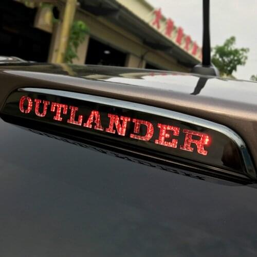 Car Brake Lights Decorative Cover for Mitsubishi Outlander 2016 2017 2018 2019 2020 High Mount Stop Lamp Stickers Accessories