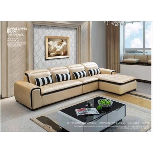 Modern style living room Genuine leather sofa a1319