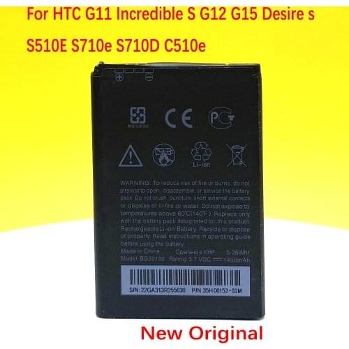 WISECOCO In Stock NEW BG32100 1450mAh Battery For HTC G11 Incredible S G12 G15 Desire s S510E S710e S710D C510e Smartphone