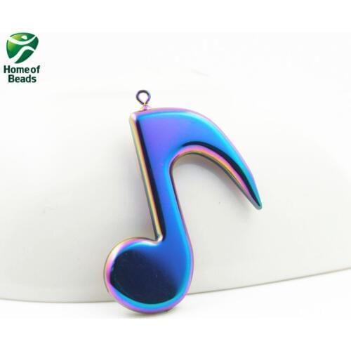 Fashion hot sale hematite rainbow Music pendant accessories diy accessories (20 pieces) HP1151