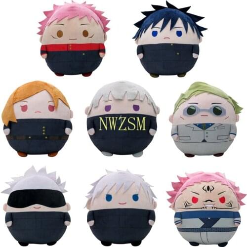 Jujutsu Kaisen Plush Toys Doll Cute Fat Type Yuji Gojo Kugisaki Megumi Nanami Sukuna Stuffed Toy Demon Slayer Pendant Gifts 10cm