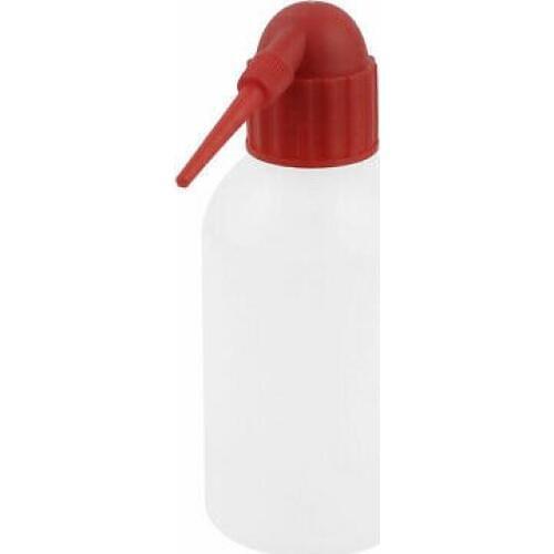 Red Top Cap Clear White Plastic Laboratory Measuring Squeeze Bottle 250ml