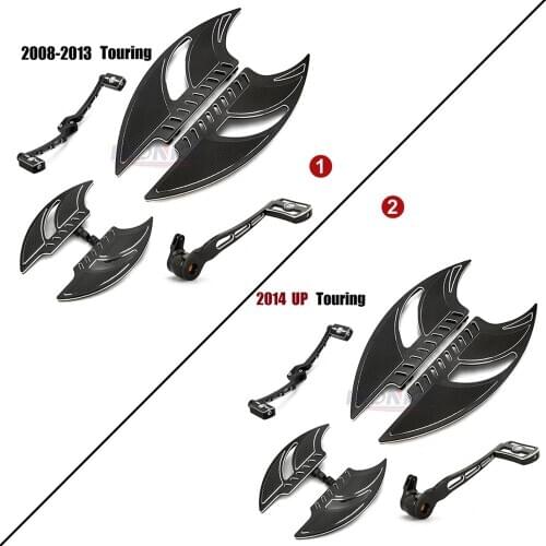 Motorcycle blade driver floorboards brake shifter levers for harley Glide 08-20