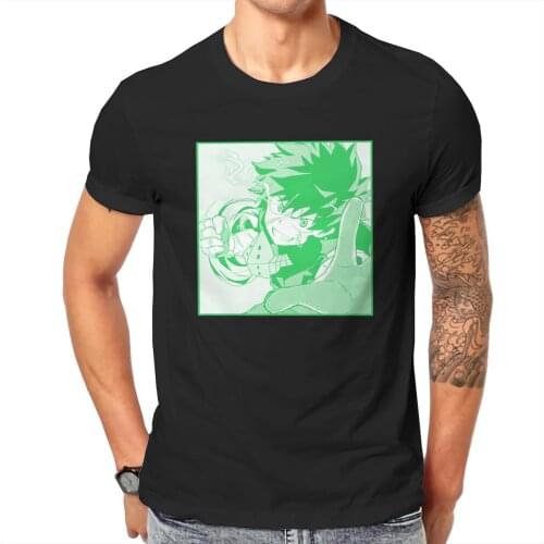 Men Izuku AND Midoriyas - Green Anime ShotosTodoroki Katsukis Graphic Funny Classic Top Quality T-shirts